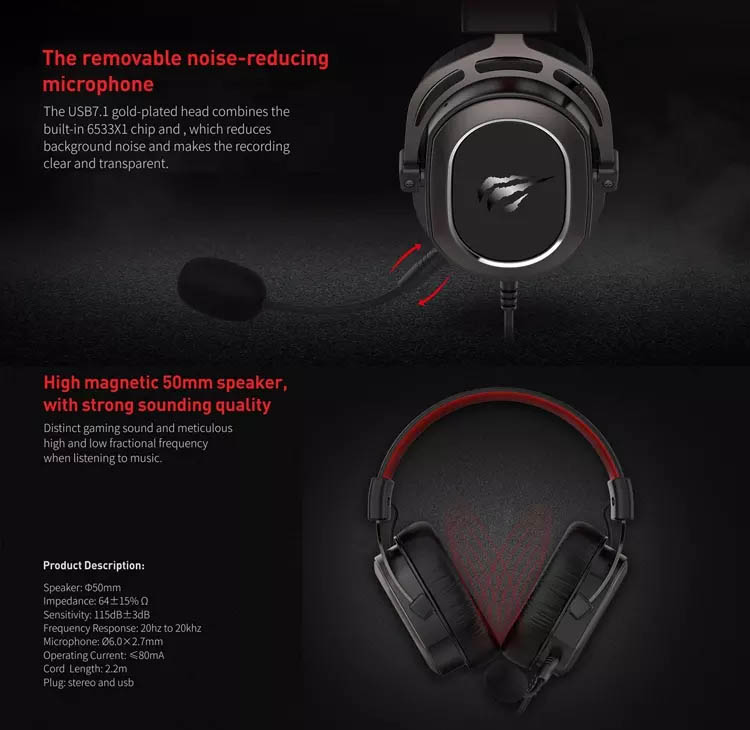 HAVIT H2008D GAMING HEADSET Price in Bangladesh - Tech Land BD